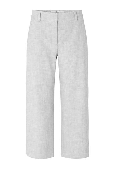 Dena Crop Pants 396 - Fiveunits - Light grey melange - Bukser - PAG STUDIO