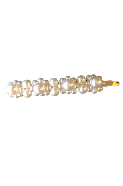 Esthetic - Pearl flower Clip - White - Hårspænder - porteagauche
