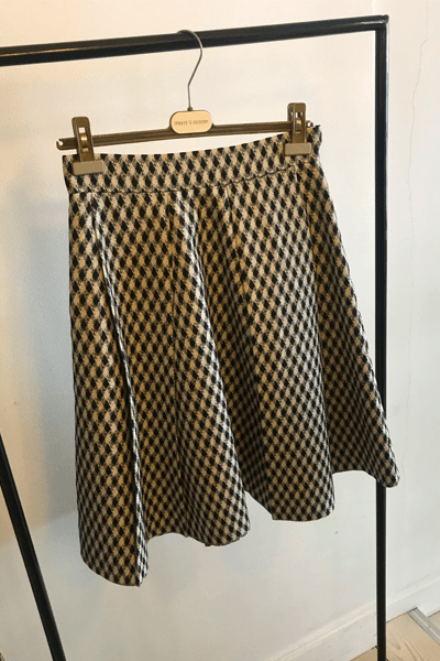Two fold skirt - Bøgelund-Jensen - sort/hvid - Nederdele - porteagauche