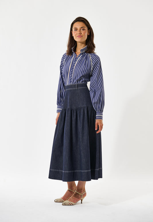 MONIADEA  - DEA KUDIBAL - CHAMBRAY STRIPE