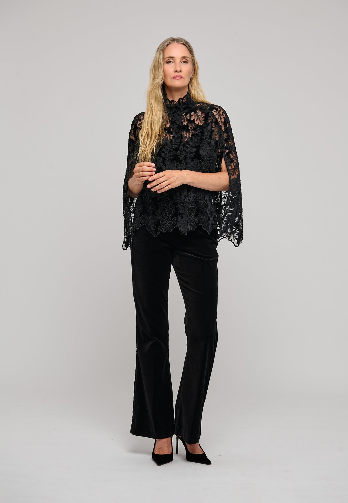 AMINADEA - DEA KUDIBAL- BLACK EMBROIDERY