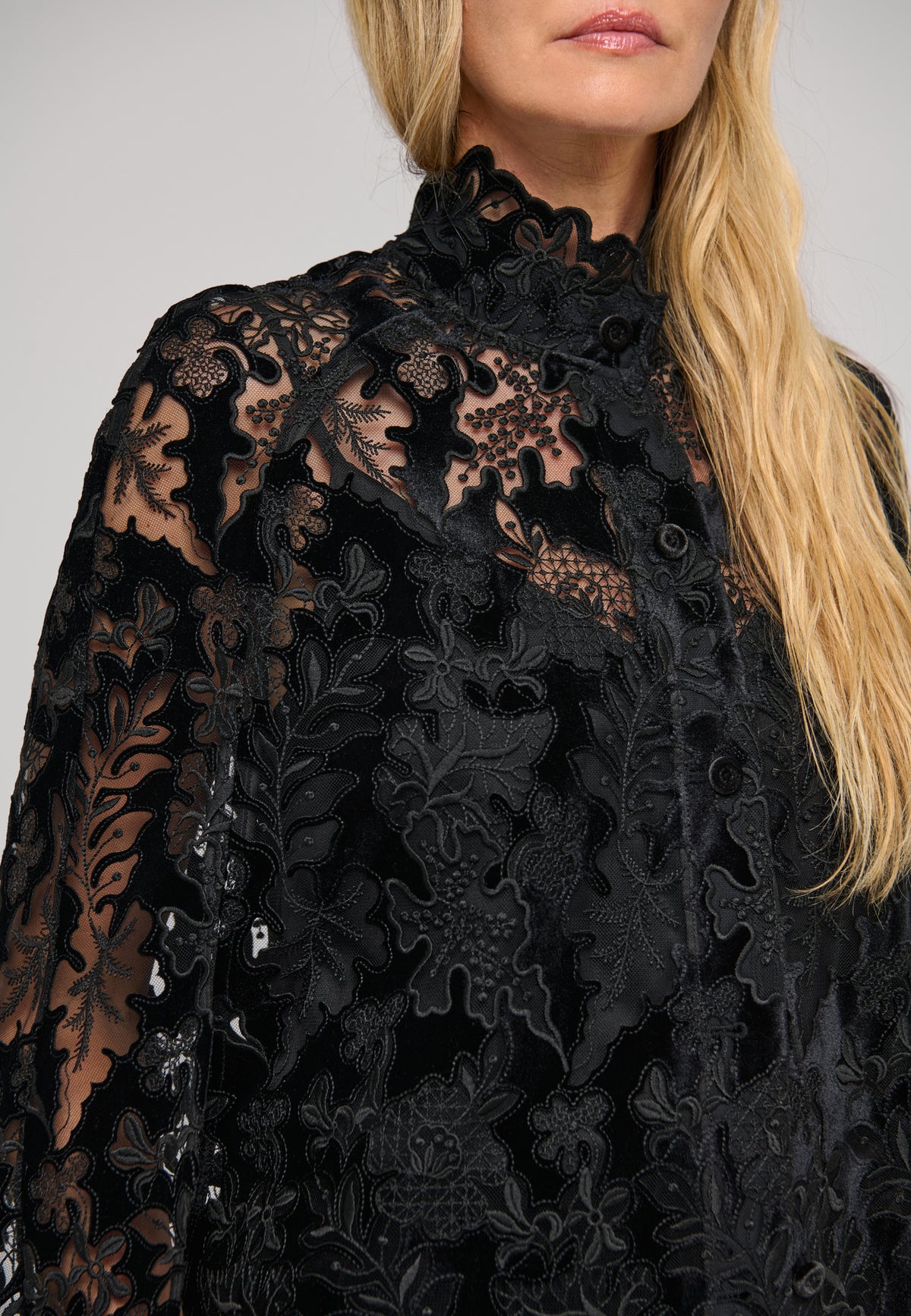 AMINADEA - DEA KUDIBAL- BLACK EMBROIDERY