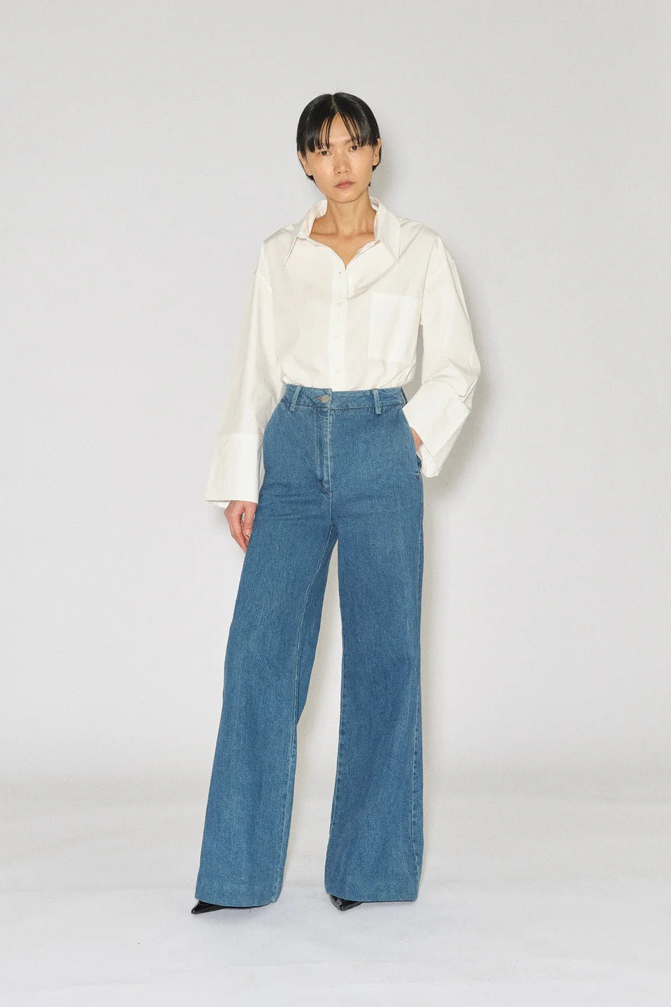 Ellen Wide Pants - Tomorrow Denim - Wash Phoenix - Jeans - PAG STUDIO