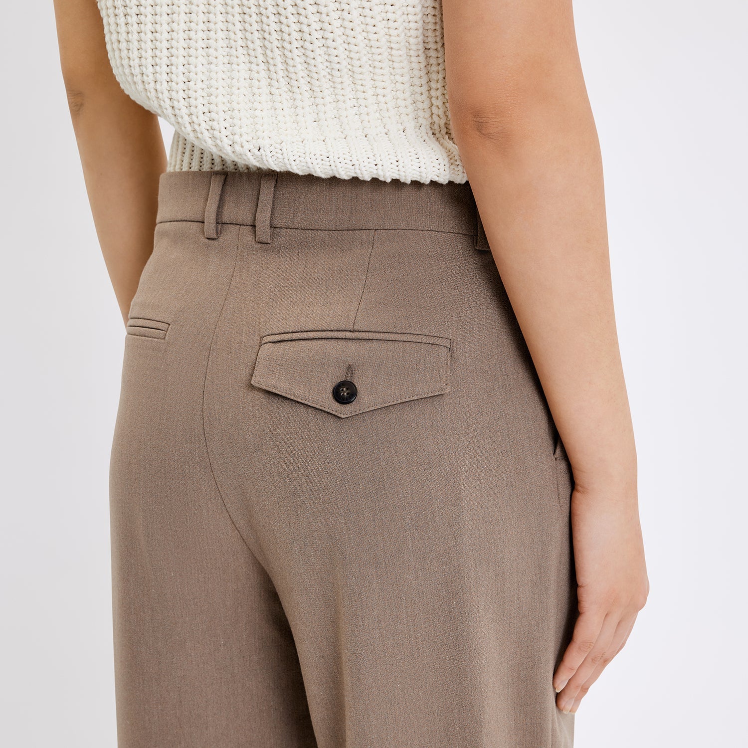 MALOU PANTS - FIVEUNITS - SEPIA MELANGE - bukser - PAG STUDIO