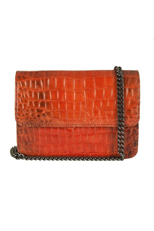 KENZINA - Mbour Krokodille Clutch - Orange - Tasker - porteagauche