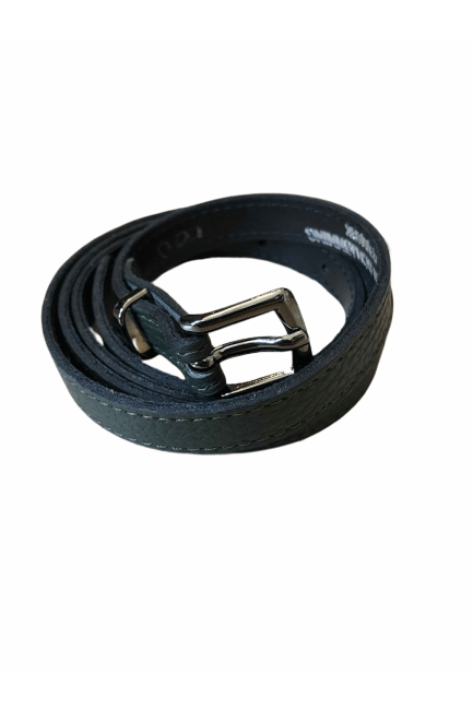 Kirsten Schjønning - Gun Buckle Belt 1517 - Green Leather - Bælter - porteagauche