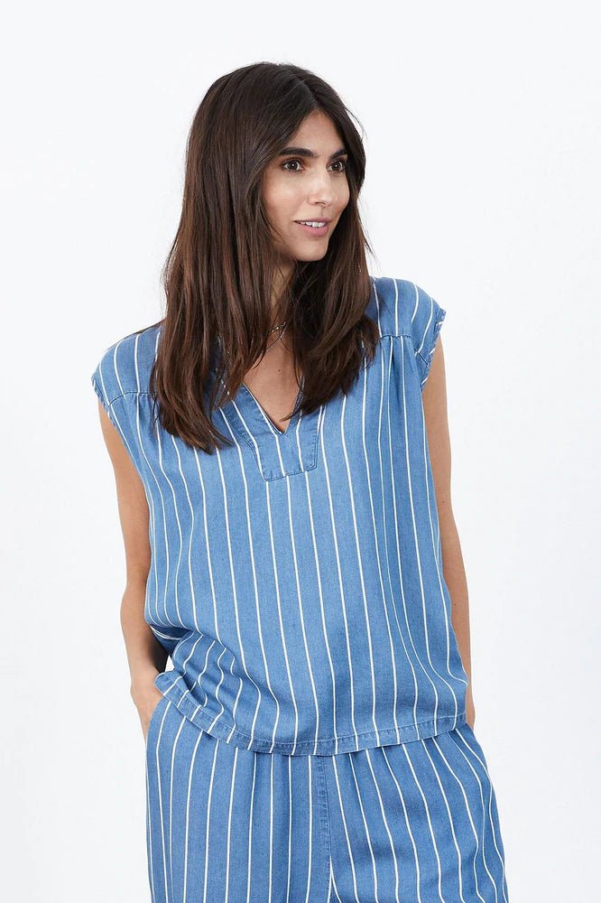 Paloma - Lolly's Laundry - Blue stripe - bluser - PAG STUDIO