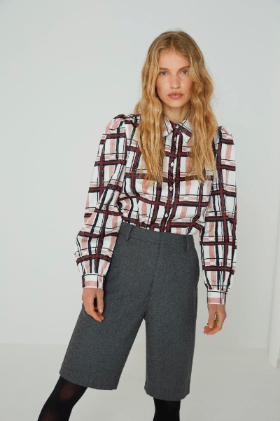 Raisa Shirt - Six Ámes - Fall Checks - Skjorter - porteagauche