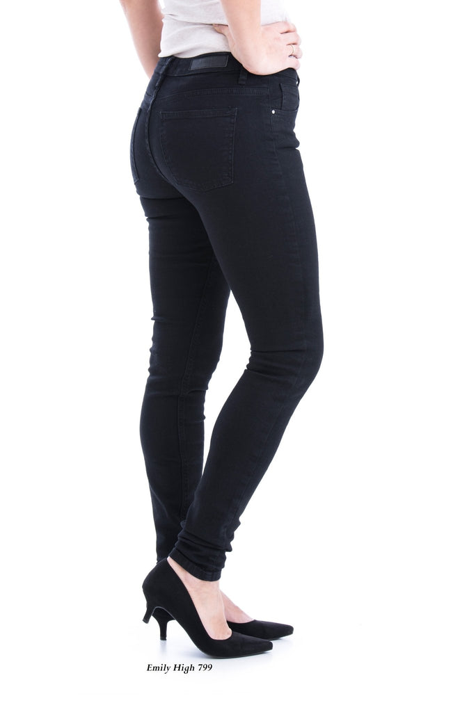 Scholdan - Lentz Emily High Jeans - 799, Black Wash - Jeans - porteagauche