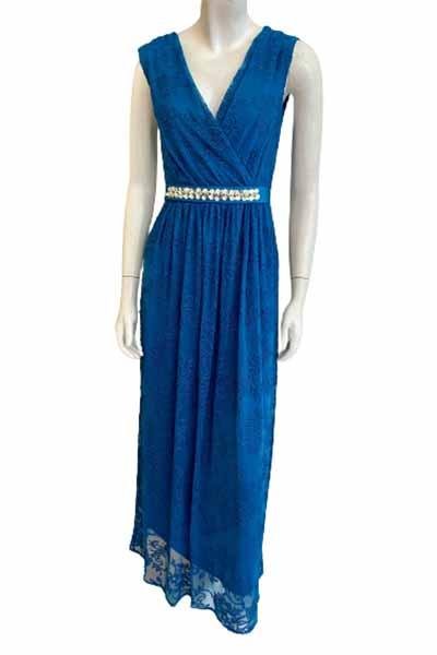 Solito Long Dress - Penny Black - Petrol - Kjoler - porteagauche